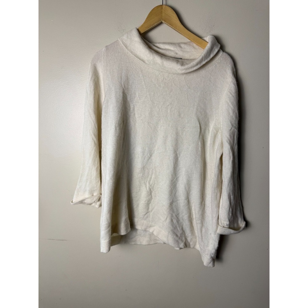 Pure Collection 100% Cashmere Sweater Womens US 18 Ivory White